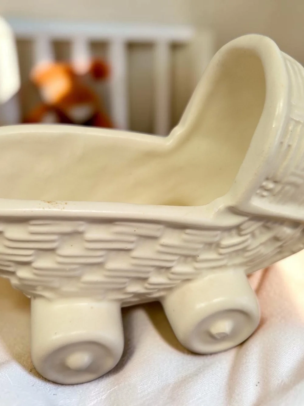 Vintage Haeger Ceramic Baby Carriage Planter